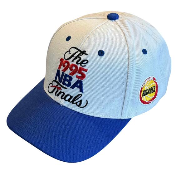 Vintage 90s Mitchell & Ness NBA Finals Snapback Hat Rockets Magic OSFA 1995 - Picture 3 of 8